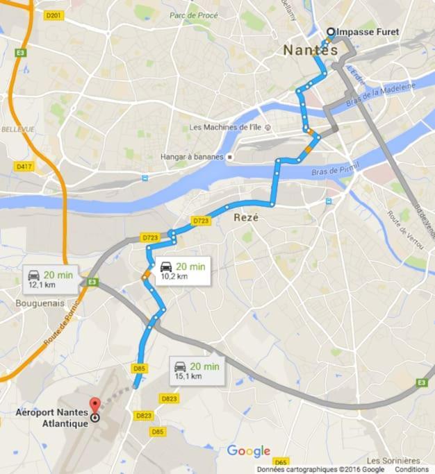 Charmant Et Lumineux T2 Centre Ville Au Calme Nantes Eksteriør billede